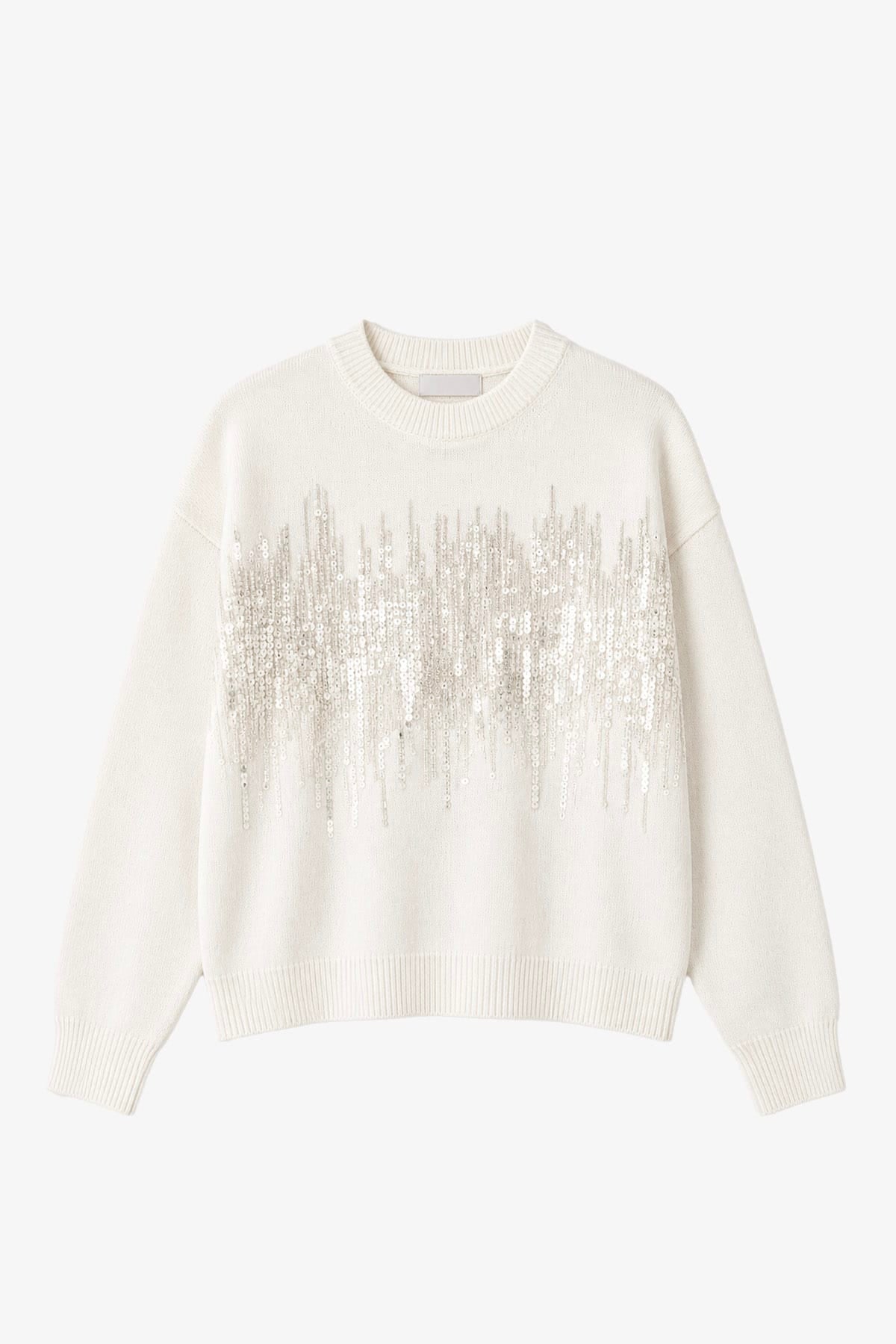 PESERICO MAGLIA-CANOTTIERA-TOP  BIANCO COMETA / 36 Maglia tricot in lana e alpaca Peserico A99835F07R