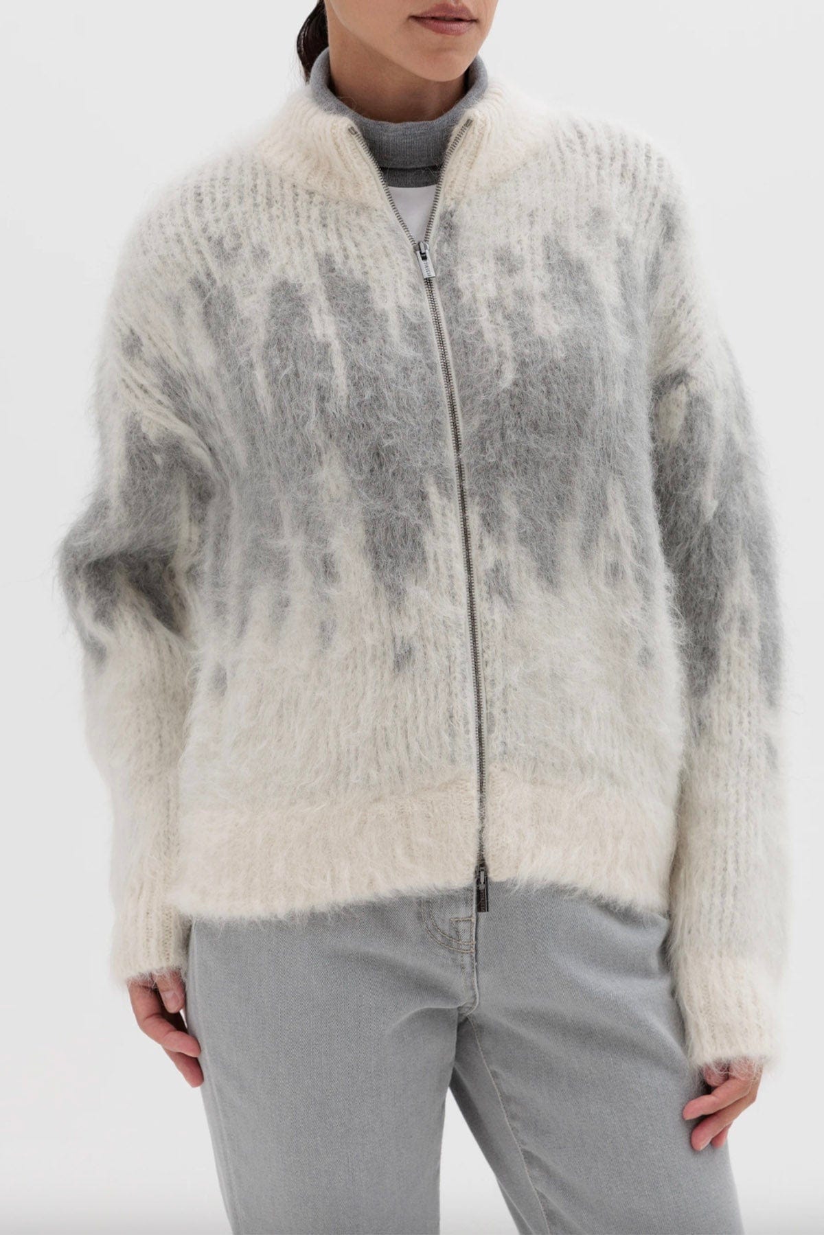 PESERICO MAGLIA-CANOTTIERA-TOP  Maglia donna in tricot in lana merinos e alpaca