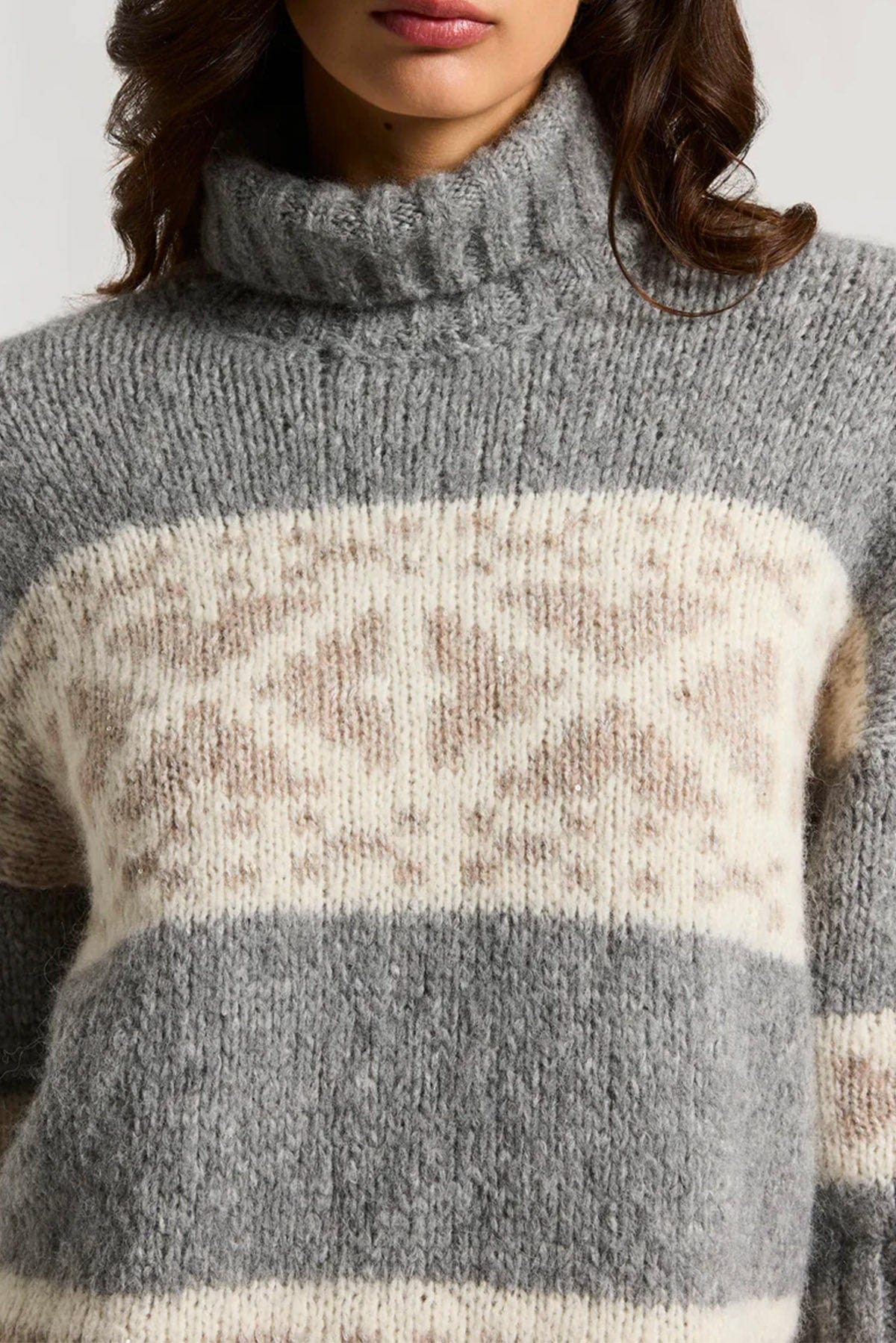 PESERICO MAGLIA-CANOTTIERA-TOP  Maglia donna lavorata Peserico in alpaca e lana