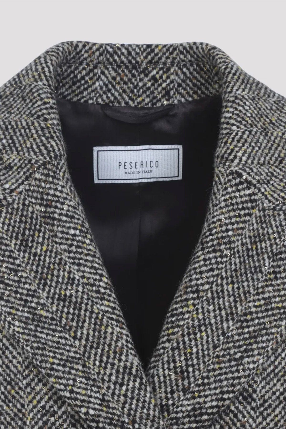 PESERICO MANTELLO-MANTELLA  NERO CHEVRON / 36 Caban in lana Chevron donna Peserco