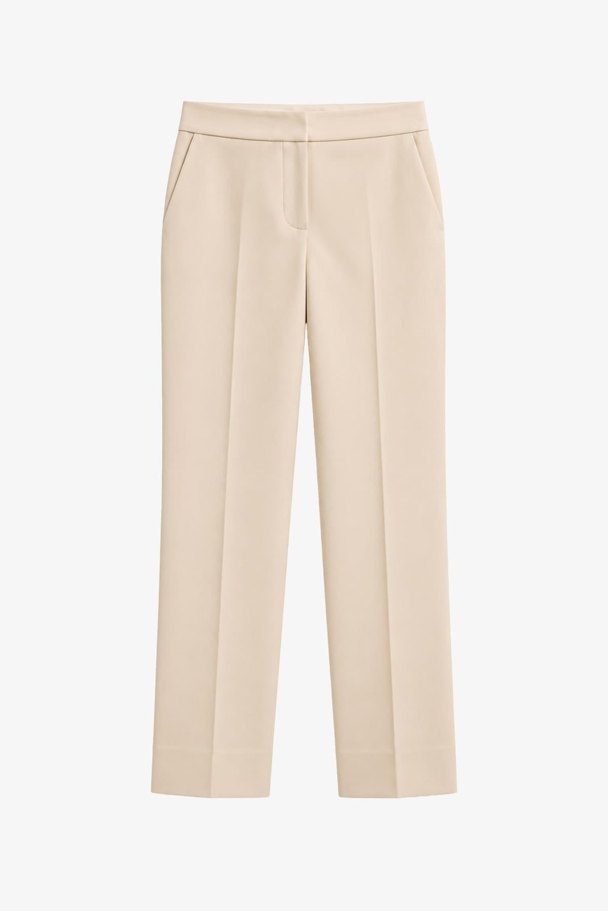 PESERICO PANTALONE LUNGO  BEIGE POLVERE DI STELLE / 36 Pantalone donna in tela tecnica Peserico A04765