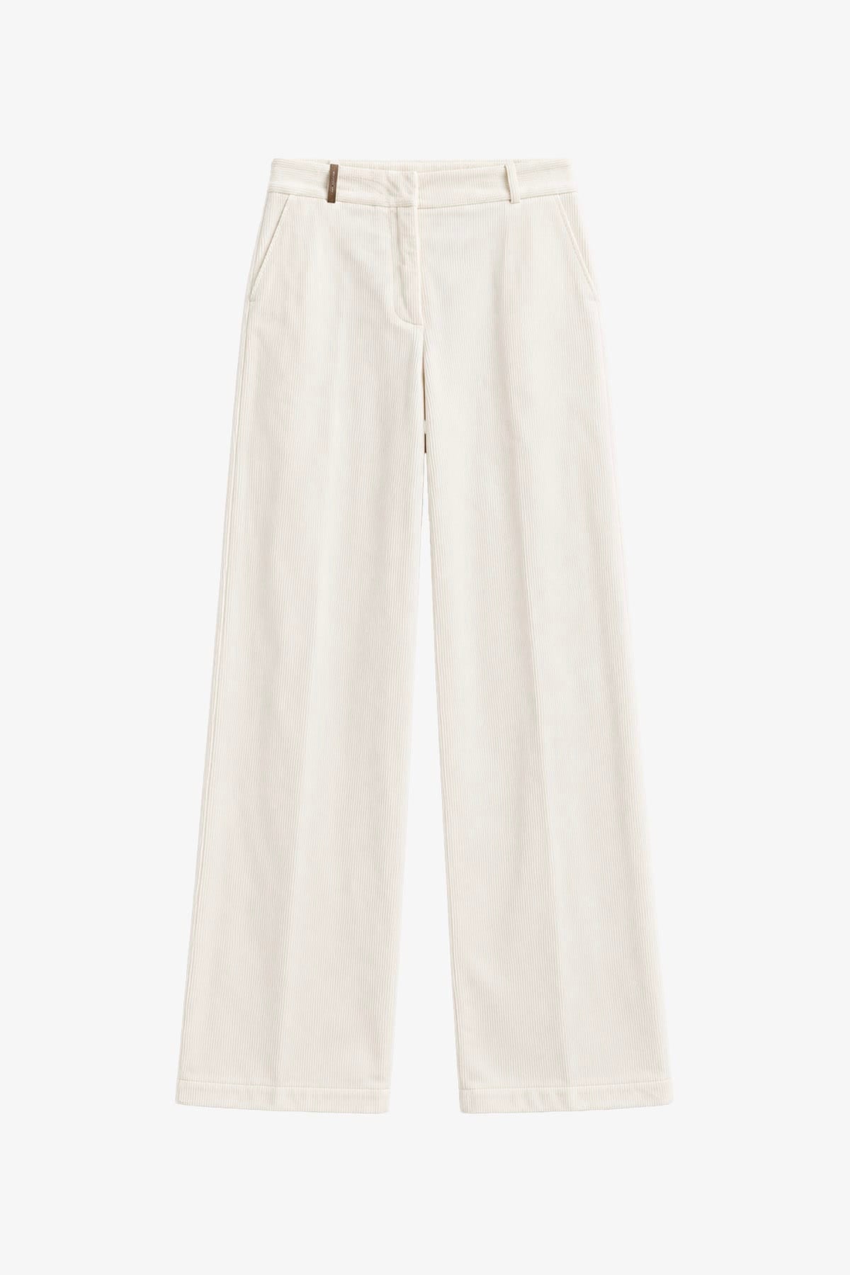 PESERICO PANTALONE LUNGO  BIANCO SETA / 36 Pantaloni in velluto donna Peserico P04835T3