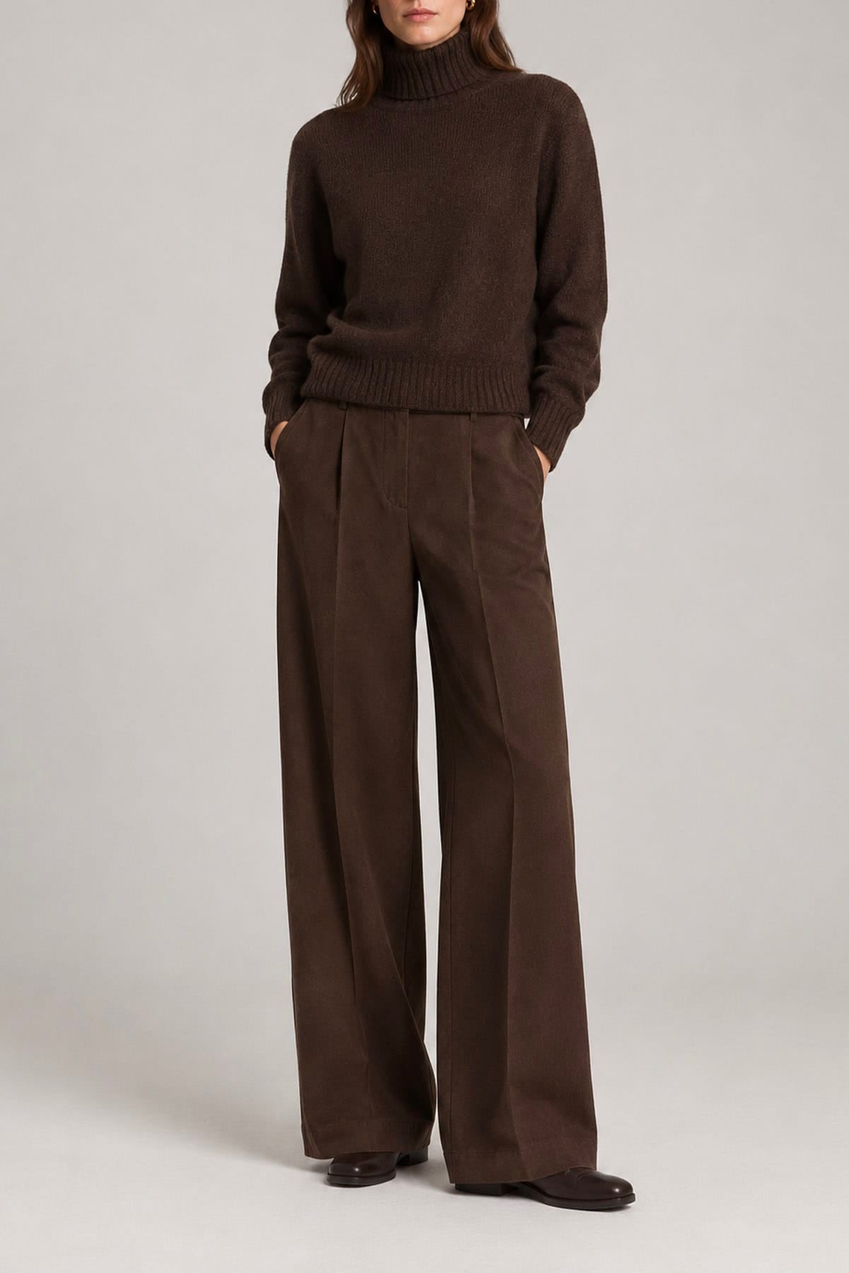 PESERICO PANTALONE LUNGO  Maglia in gabardina di cotone donna Peserico P04567T3