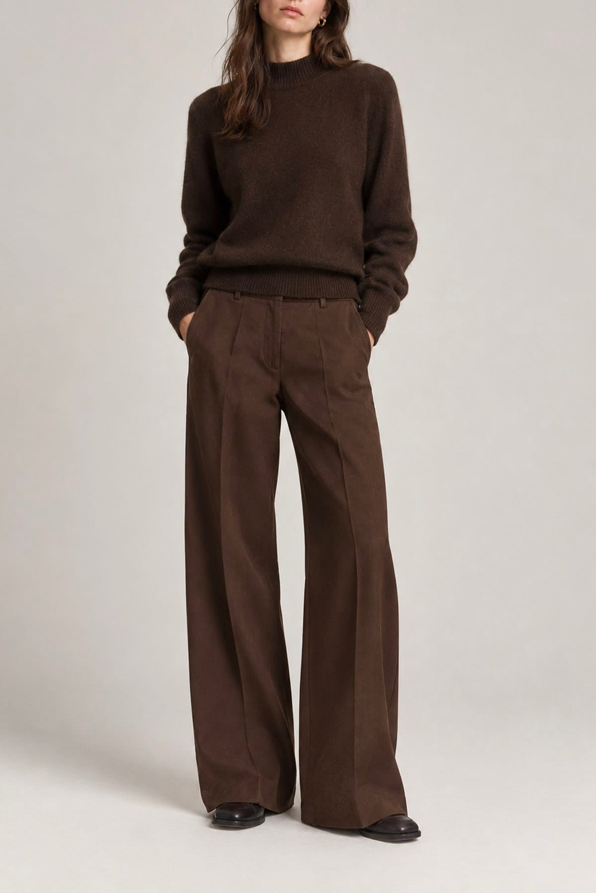 PESERICO PANTALONE LUNGO  Maglia in gabardina di cotone donna Peserico P04567T3