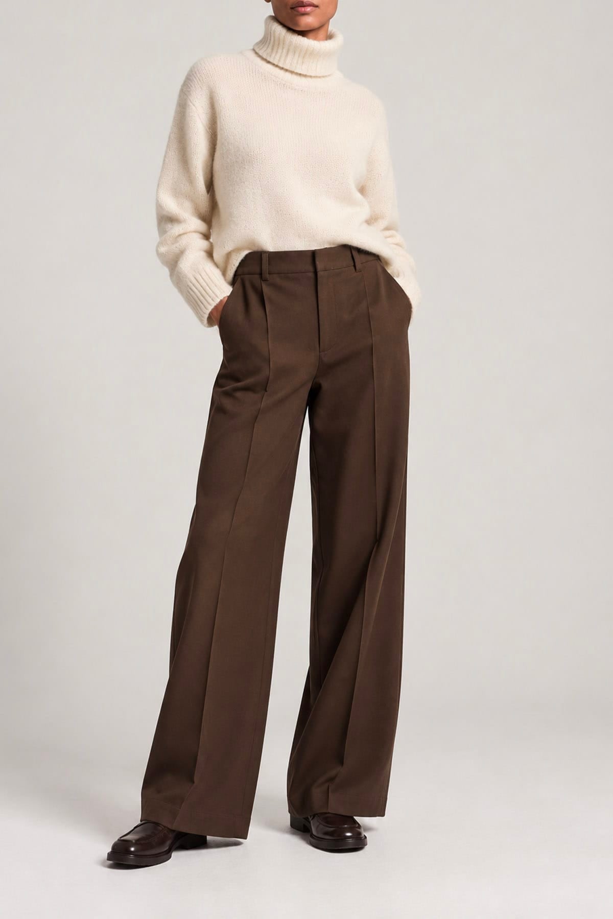 PESERICO PANTALONE LUNGO  Maglia in gabardina di cotone donna Peserico P04567T3