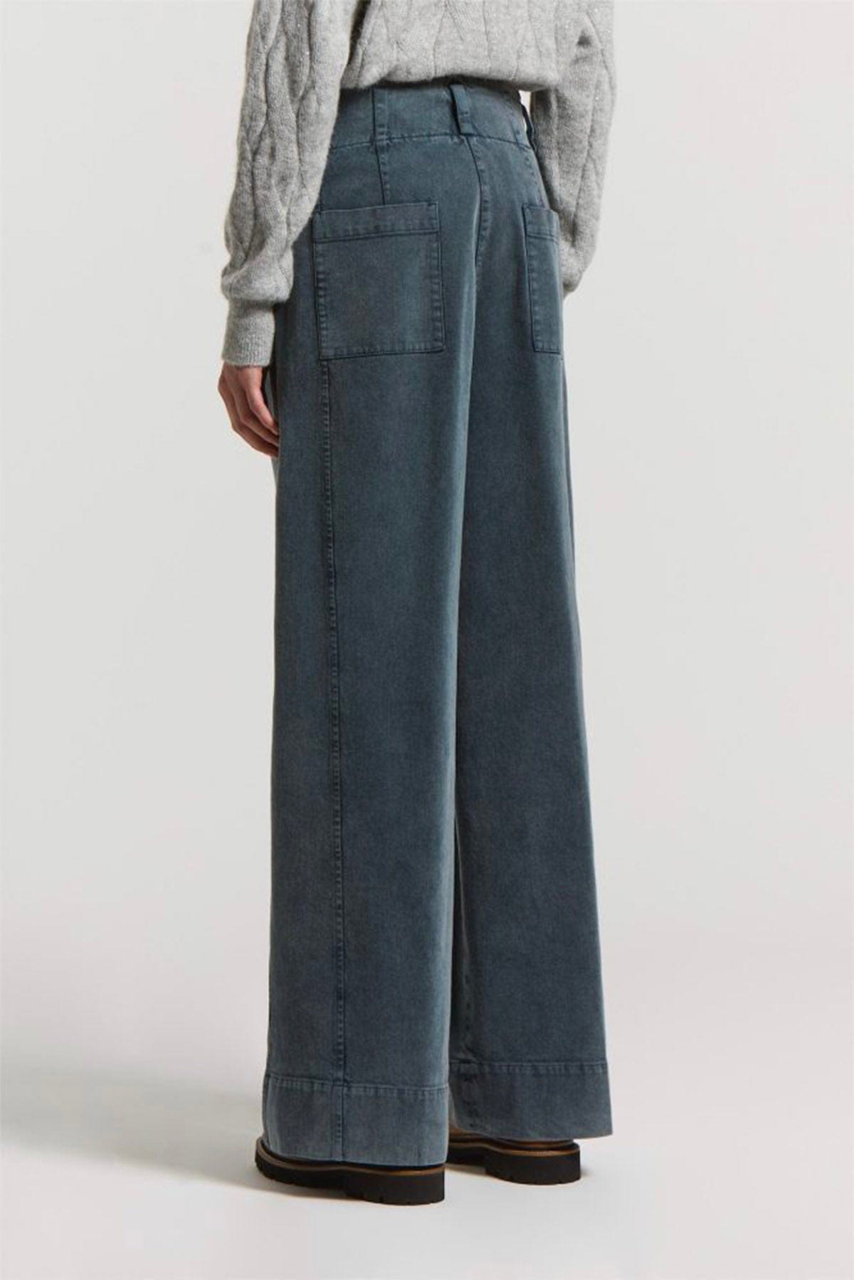 PESERICO PANTALONE LUNGO  Pantalone donna blu petrolio Peserico