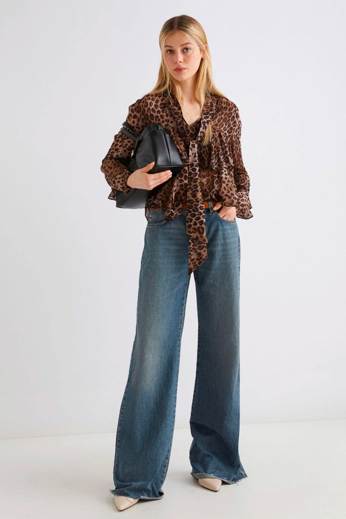 SERGIO LEVANTESI CALZATURE  MACULATO / 35 Camicia in seta leopardata donna Marella Gala