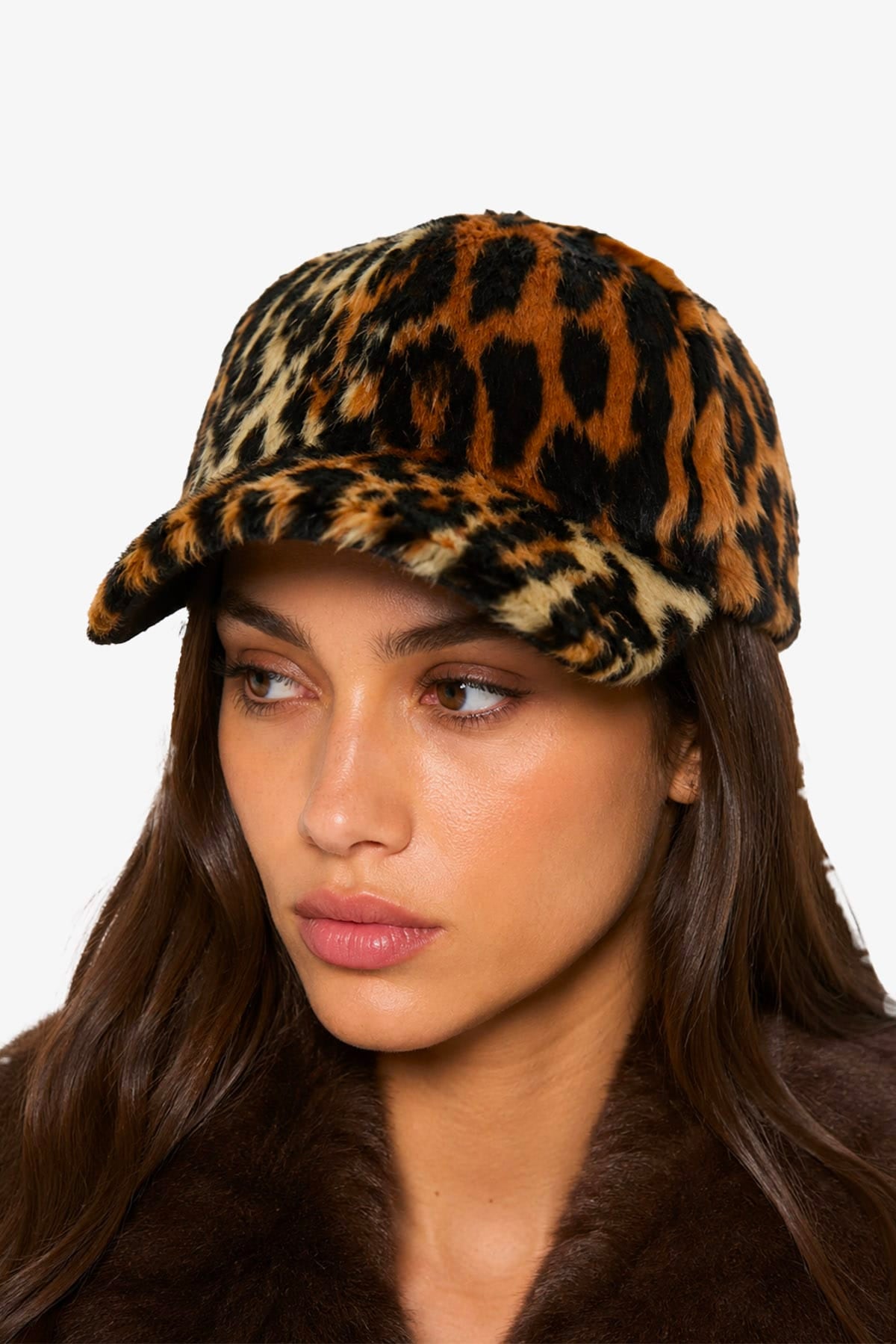 STAND STUDIO CAPPELLO-BERRETTO  LEO / UNICA Cappello da baseball in ecopelliccia leopardato Stand Studio Cyrene