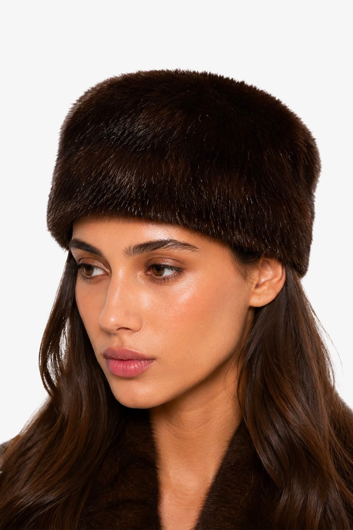 STAND STUDIO CAPPELLO-BERRETTO  DARK BROWN / XS Cappello in ecopelliccia donna Stand Studio Ozzy