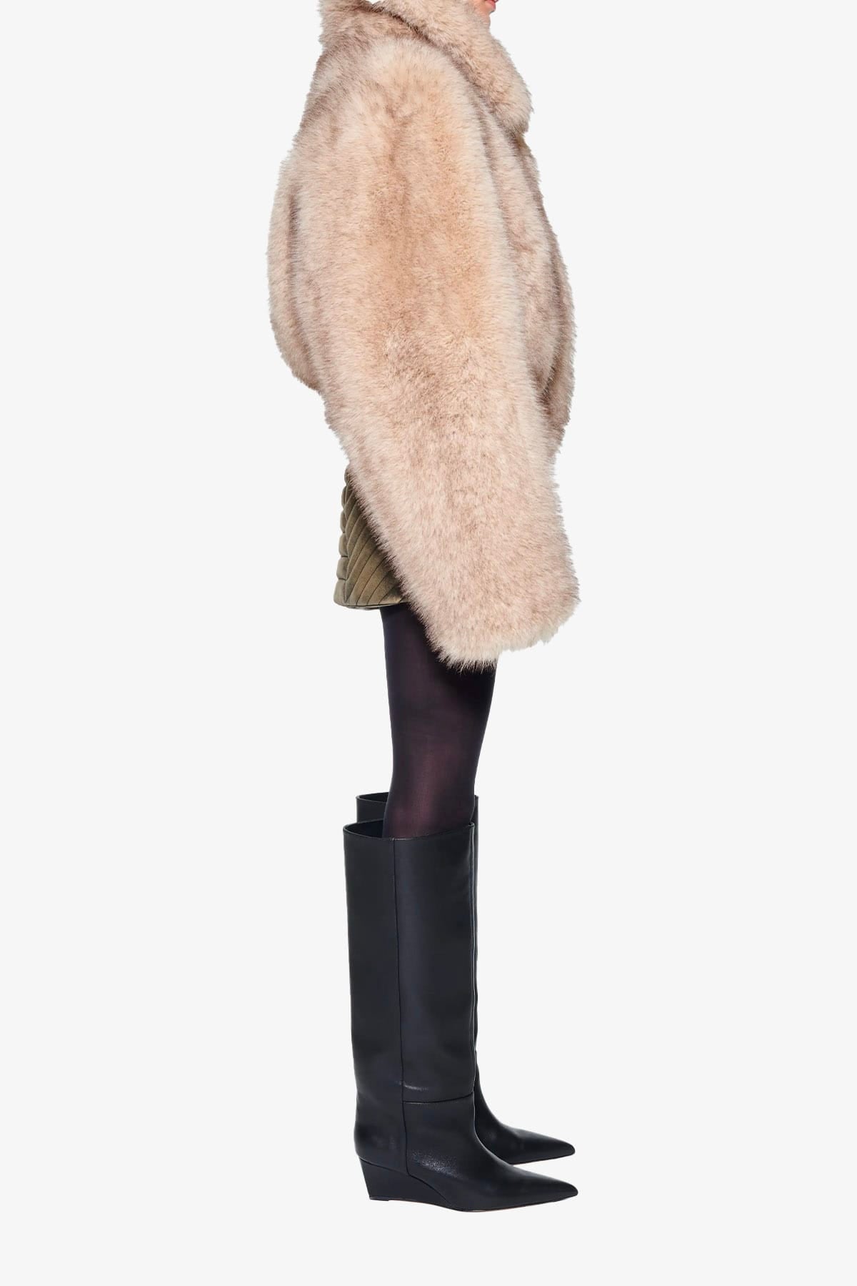 STAND STUDIO GIACCONE  Bomber in eco pelliccia donna Stand Studio Lena