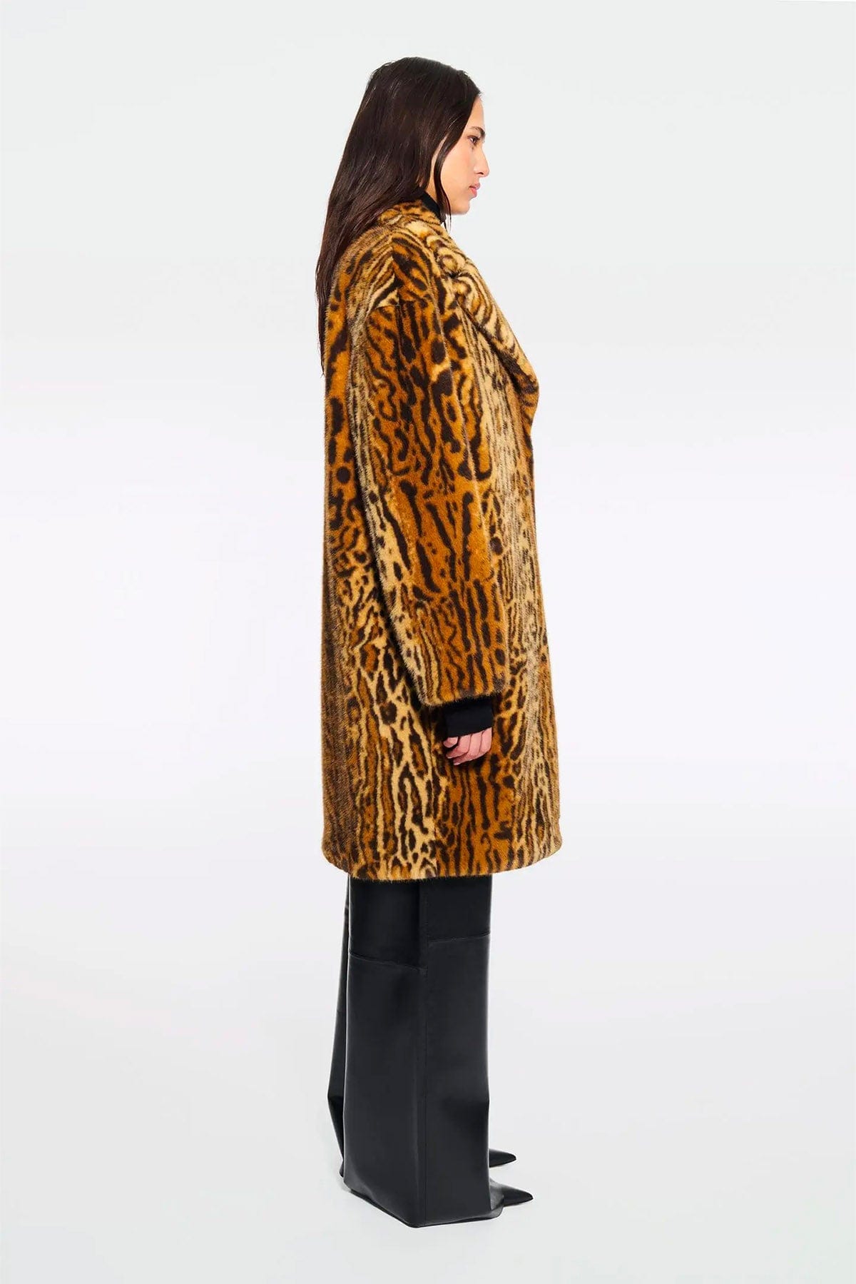 STAND STUDIO GIACCONE  Pelliccia ecoligica donna leopardata Stand Studio Camille25