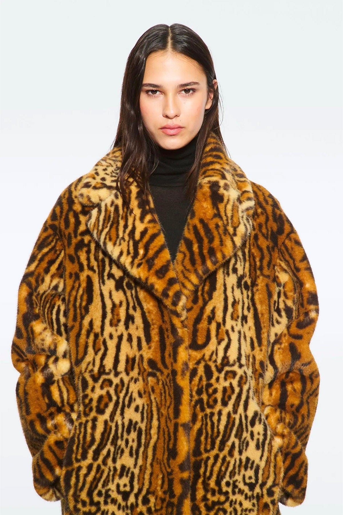 STAND STUDIO GIACCONE  Pelliccia ecoligica donna leopardata Stand Studio Camille25