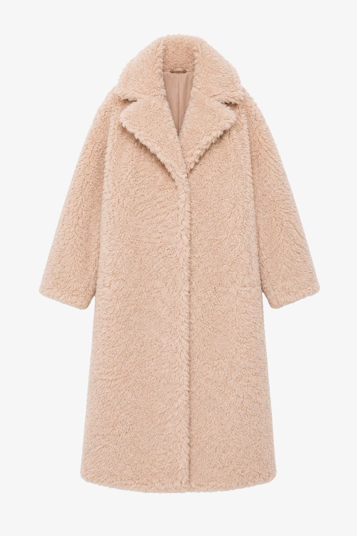 STAND STUDIO MANTELLO-MANTELLA  ECRU / 32 Cappotto in ecopelliccia donna chiaro Stand Studio Jazmin