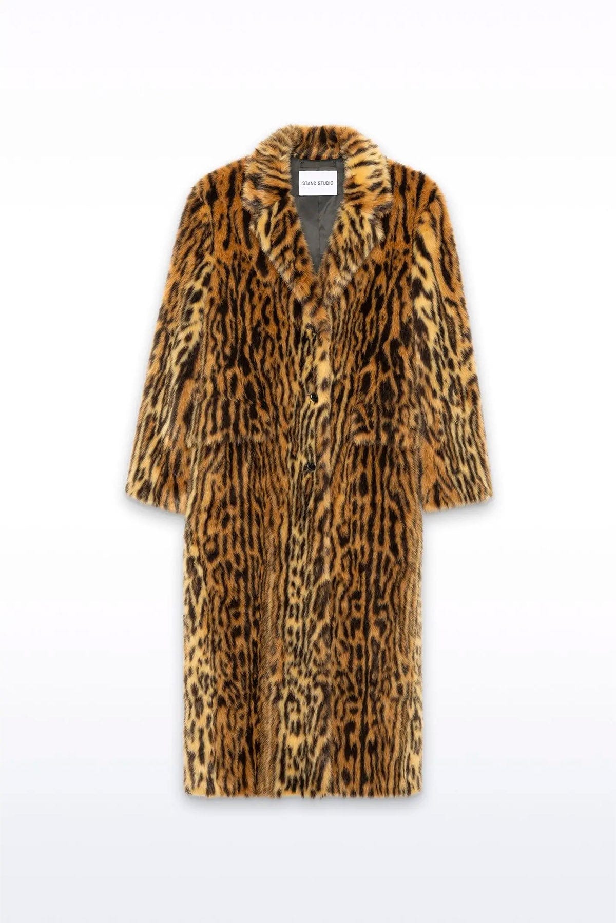 STAND STUDIO MANTELLO-MANTELLA  LEOPARDATO / 32 Pelliccia ecologica donna leopardata donna Marceline