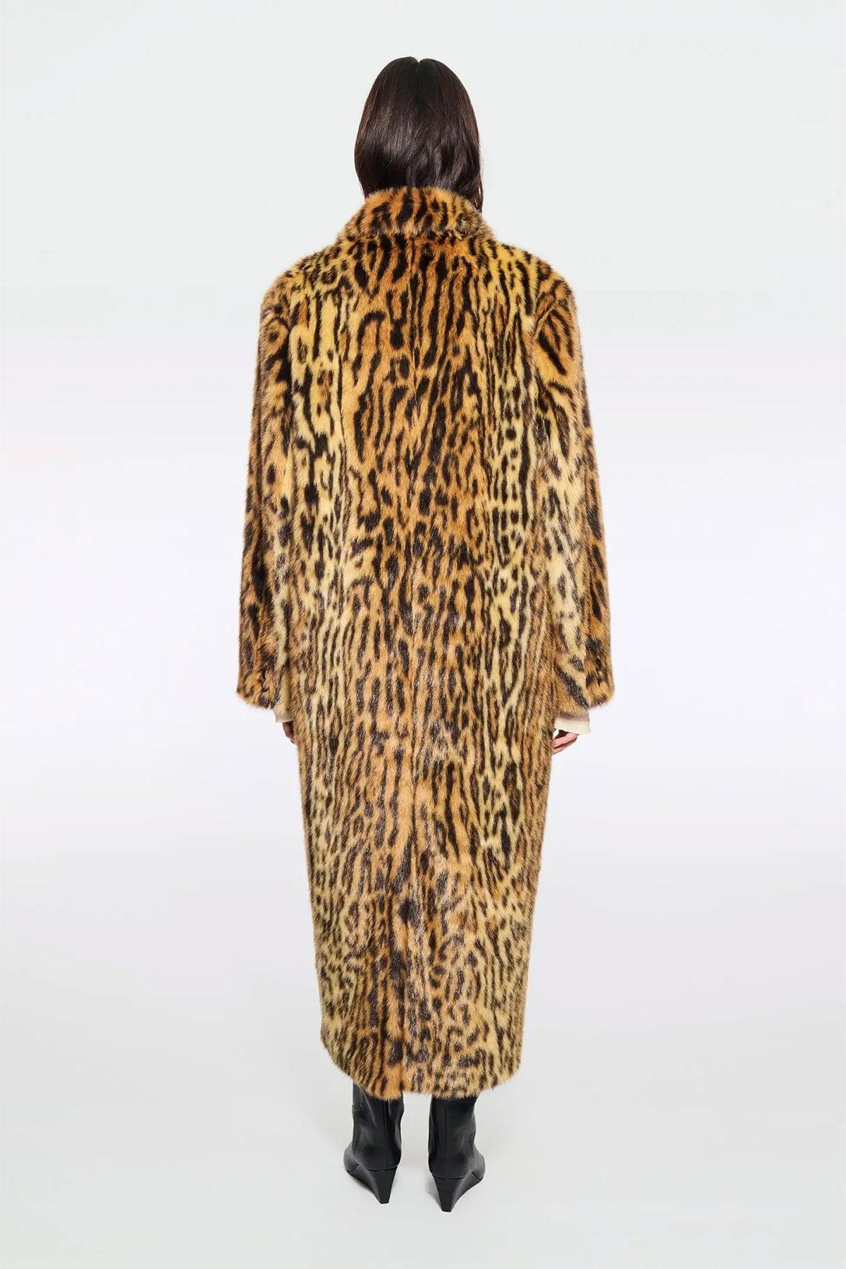 STAND STUDIO MANTELLO-MANTELLA  Pelliccia ecologica donna leopardata donna Marceline