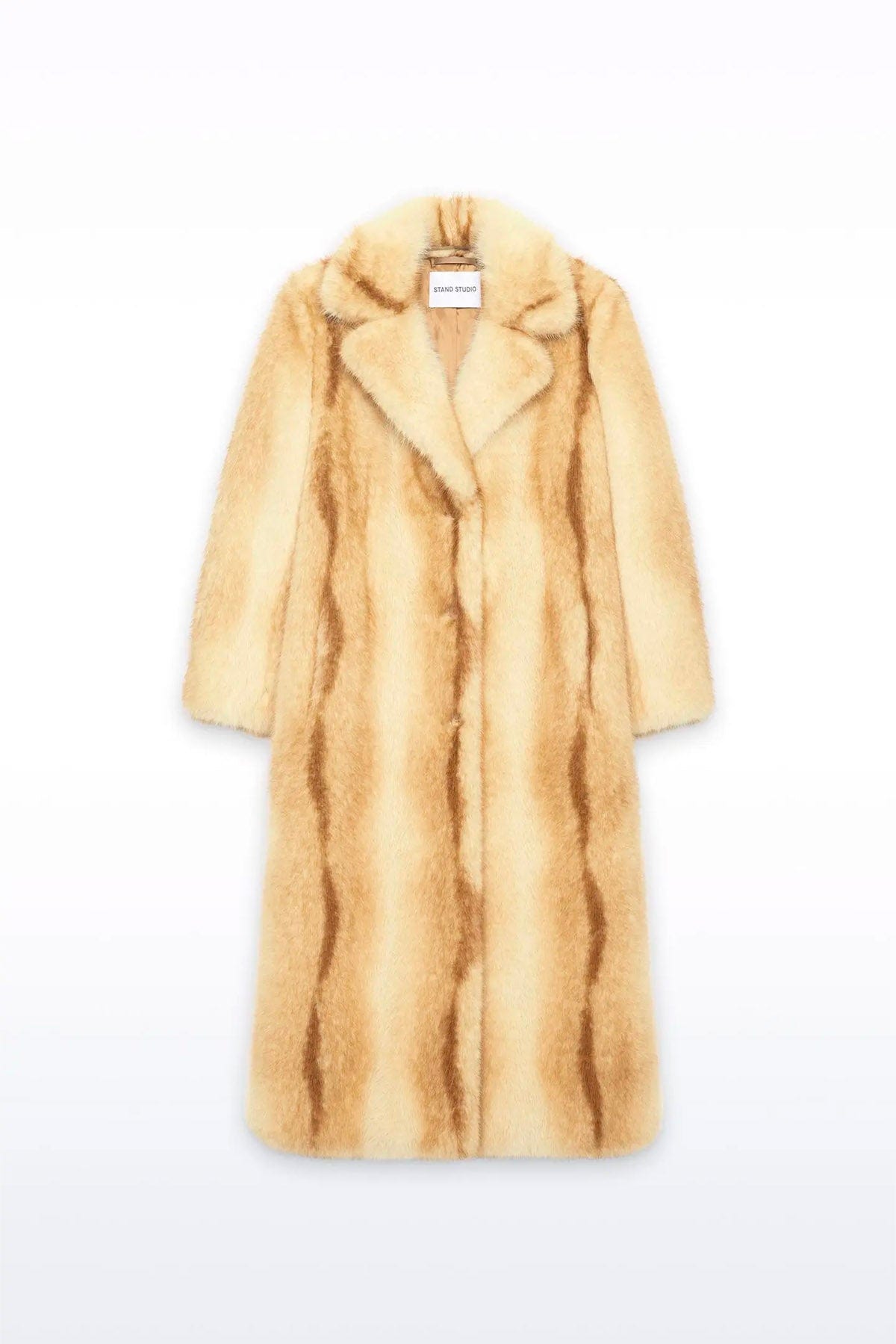 STAND STUDIO MANTELLO-MANTELLA  ROSSO ELETTRICO / 32 Pelliccia vegana donna Stand Studio Nora