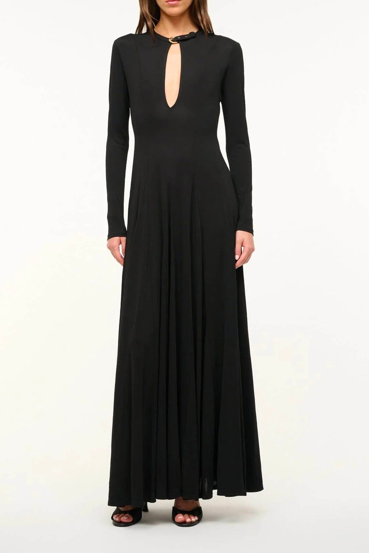 STAUD ABITO  NERO / XS Abito Lungo Elegante Amerie Nero Staud