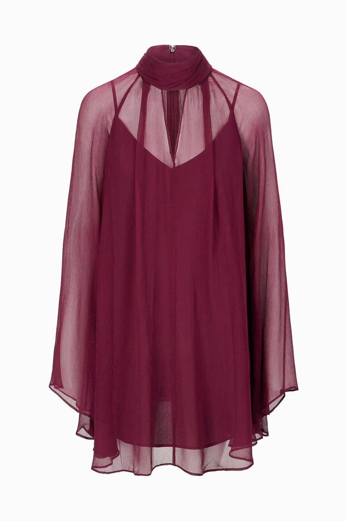 STAUD ABITO  BORDEAUX / XS Abito con maniche lunghe donna bordeaux Staud Esther