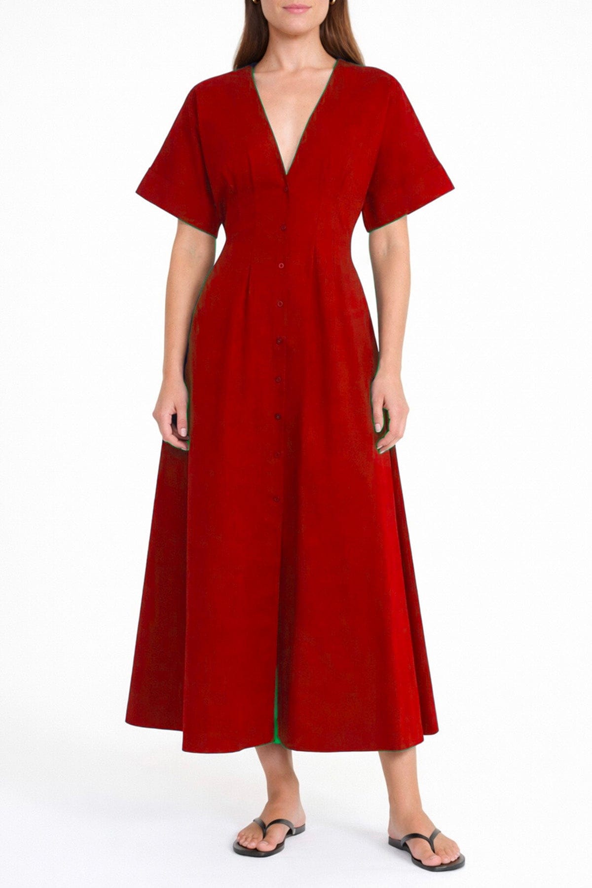 STAUD ABITO  CHERRY / 00 Vestito rosso donna Staud Wylie