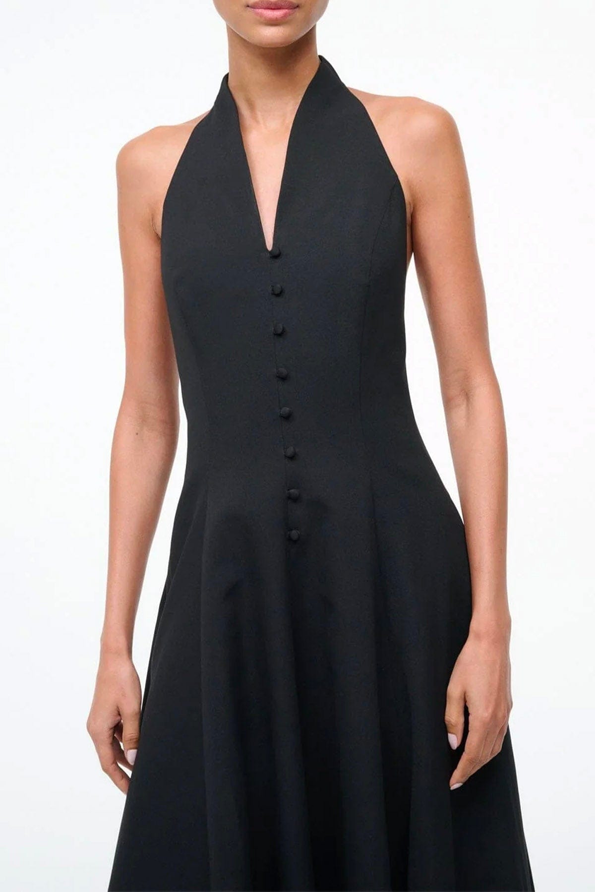 STAUD ABITO  Vestito lungo nero donna Staud Stella