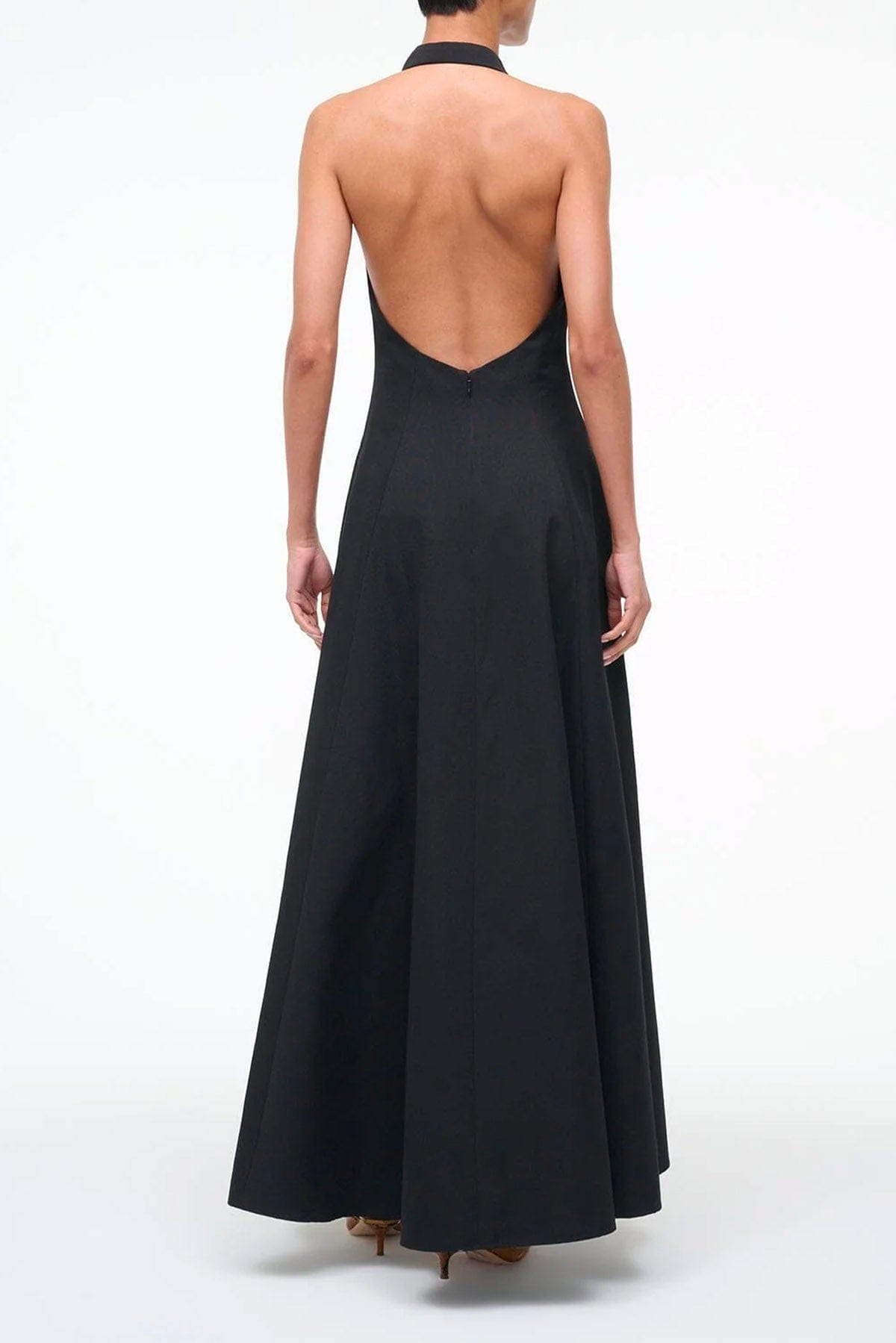 STAUD ABITO  Vestito lungo nero donna Staud Stella