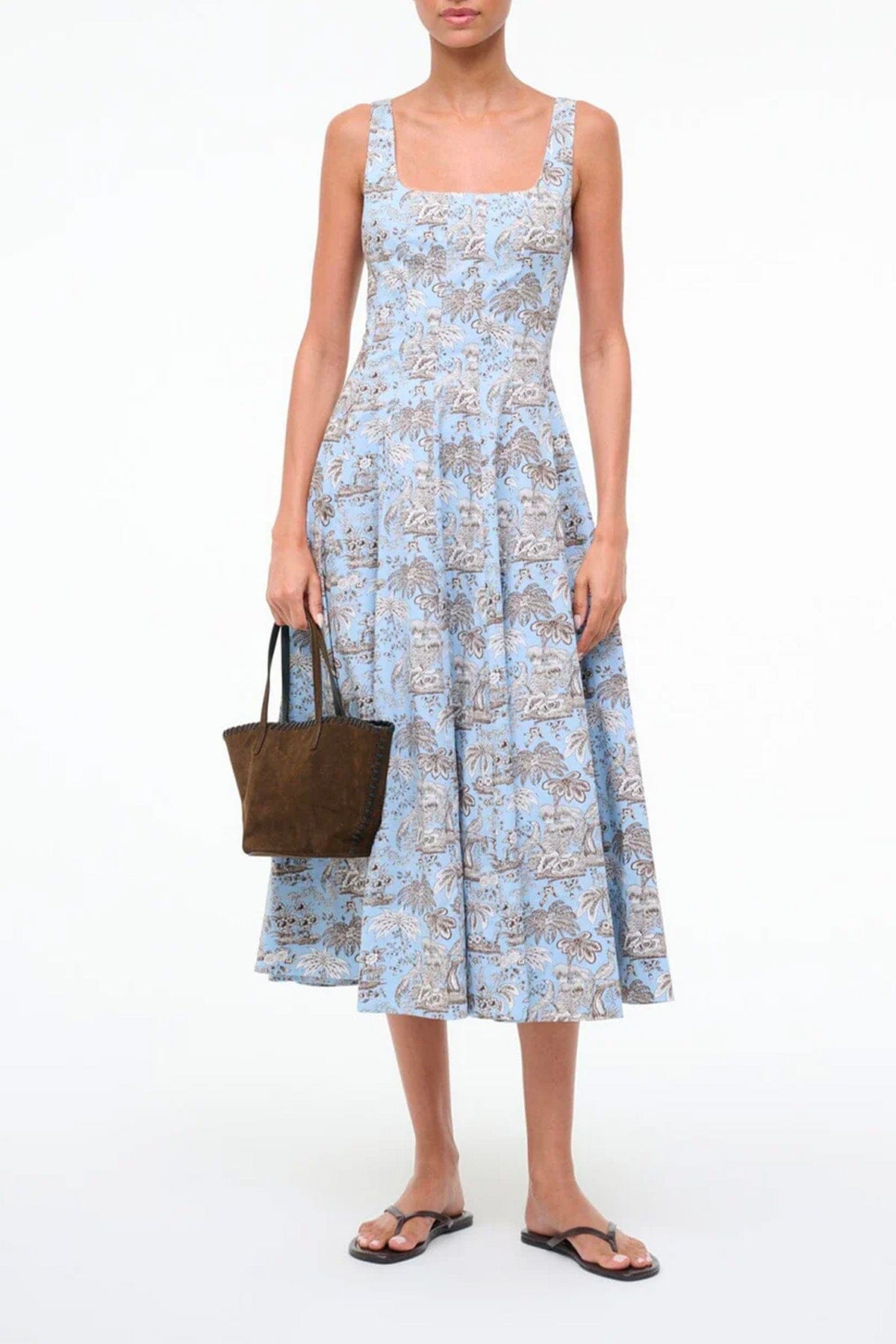 STAUD ABITO  Vestito stampato donna Staud Wells Dress