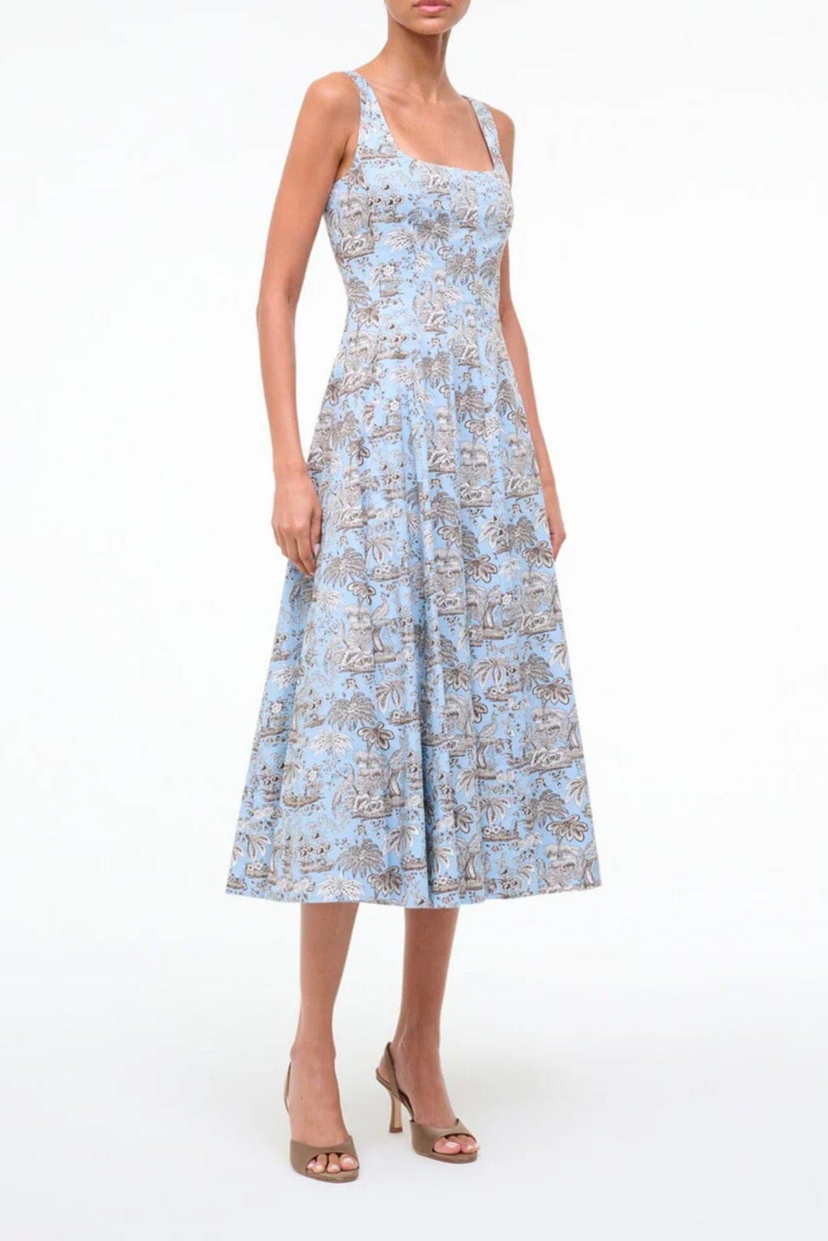 STAUD ABITO  Vestito stampato donna Staud Wells Dress