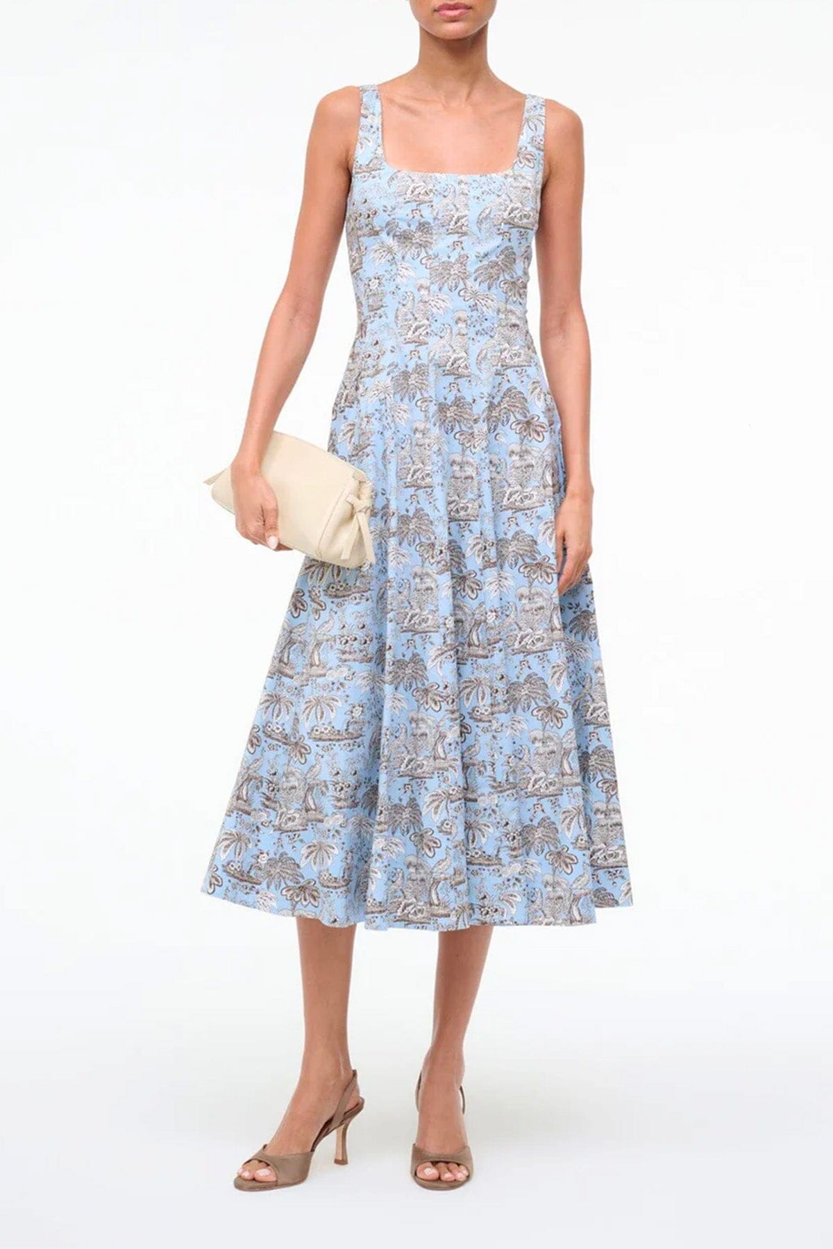 STAUD ABITO  Vestito stampato donna Staud Wells Dress