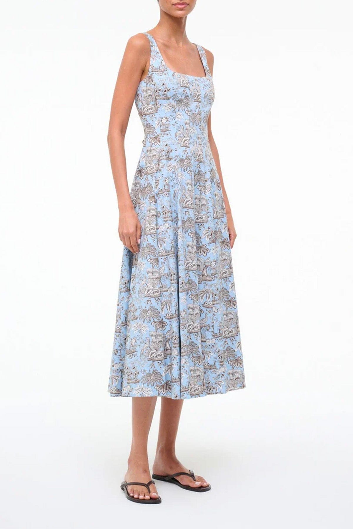 STAUD ABITO  Vestito stampato donna Staud Wells Dress