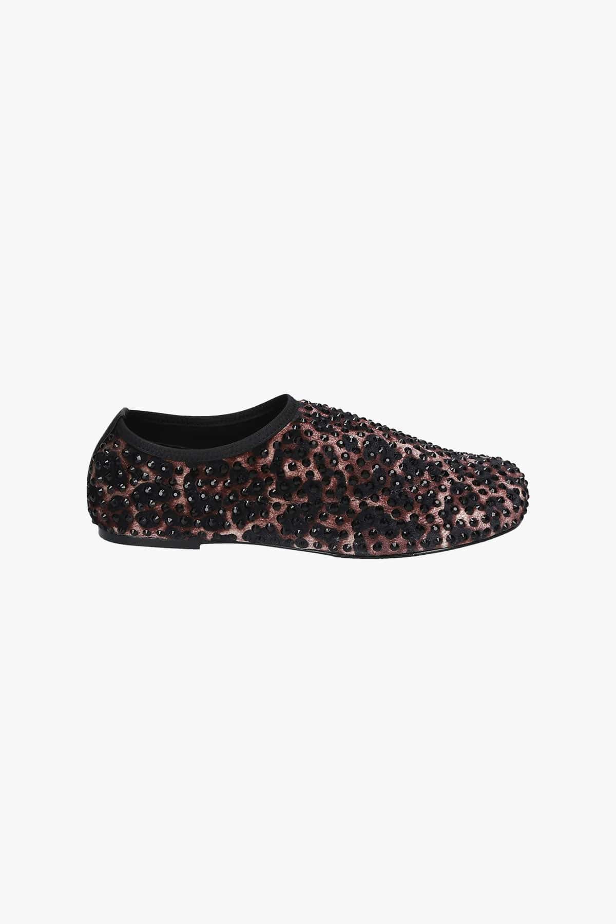 STRATEGIA CALZATURE  LEOPARDATO / 35 Friulane lepardate donna con cristalli Strategia