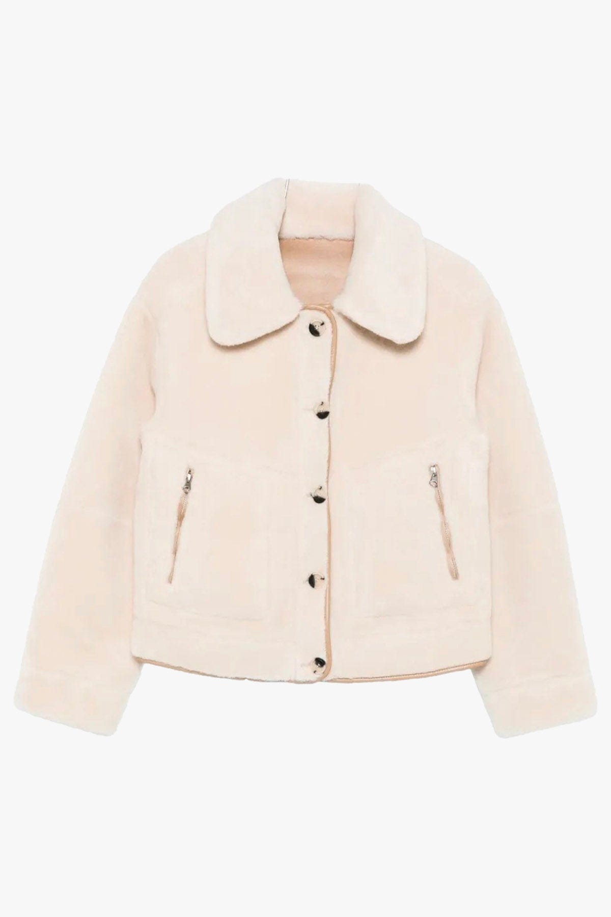 URBANCODE GIACCONE  BIANCO RISO / XXS Giacca corta reversibile donna Urbancode bianca BJ 20013