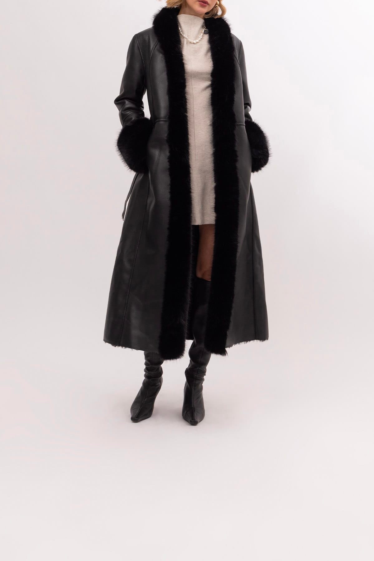 URBANCODE GIACCONE  Cappotto lungo in ecopelliccia Urbancode BJ20432