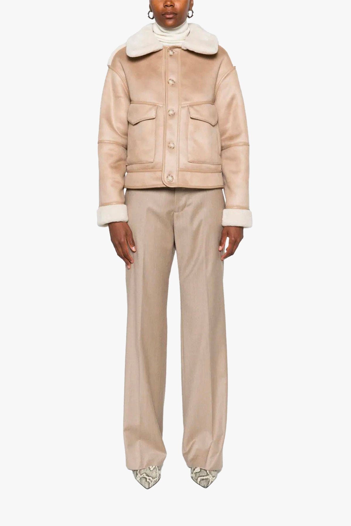 URBANCODE GIACCONE  BIANCO RISO / XXS Giacca corta reversibile donna Urbancode bianca BJ 20013