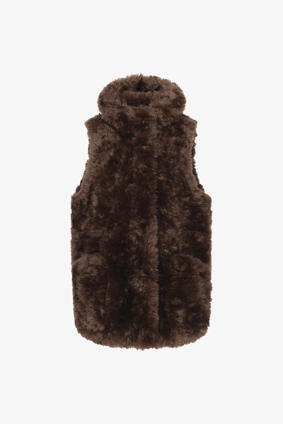 URBANCODE GILET  CHOCOLATE / XXS Gilet in pelliccia Vegana donna Vegancode BJ20388