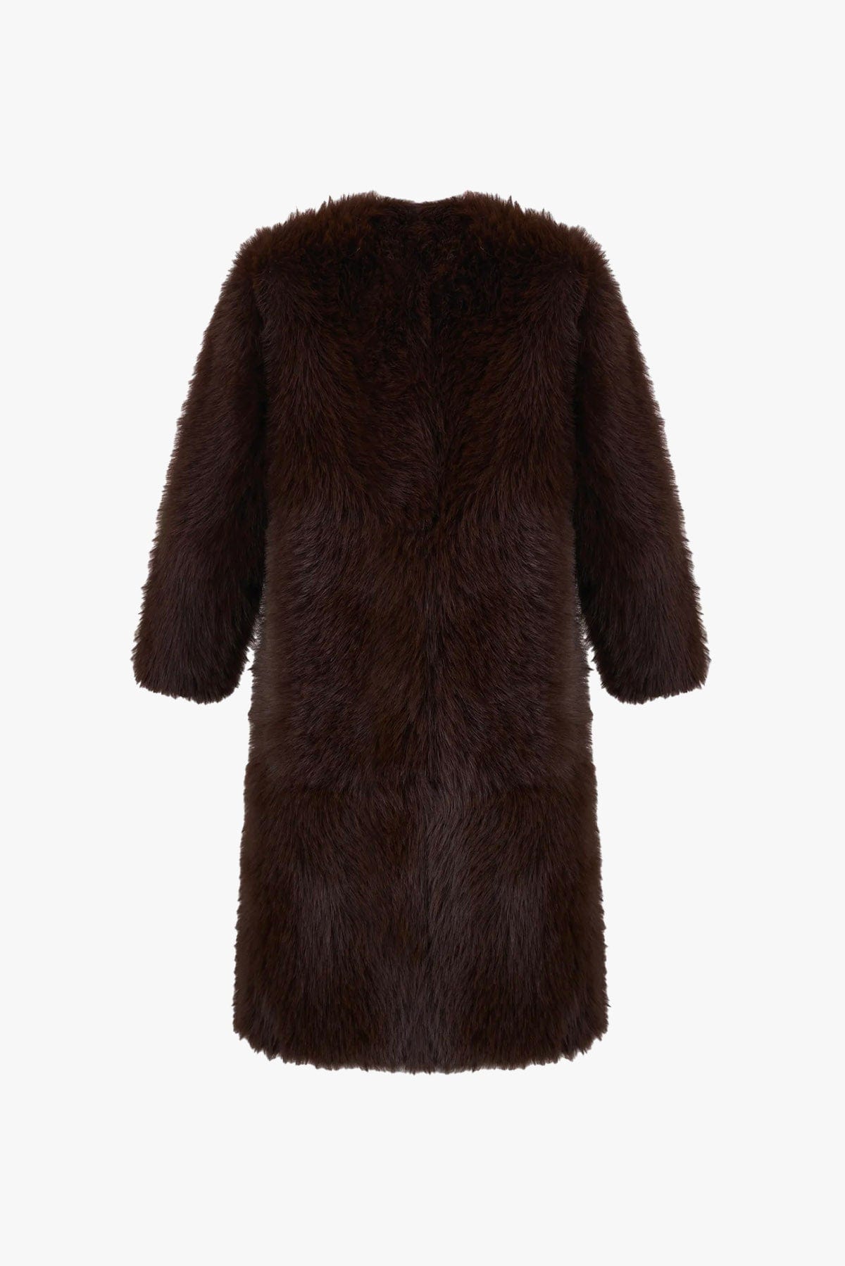 URBANCODE MANTELLO-MANTELLA  Cappotto pelo lungo vegano Urbancode BJ 20018