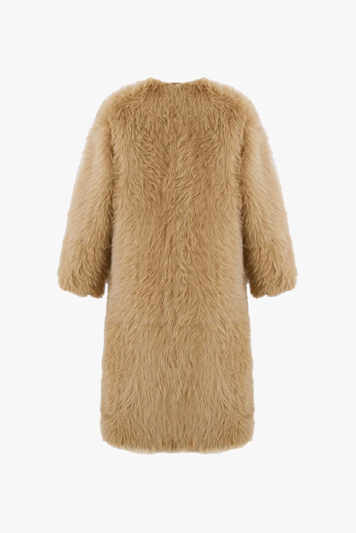 URBANCODE MANTELLO-MANTELLA  Cappotto pelo lungo vegano Urbancode BJ 20018