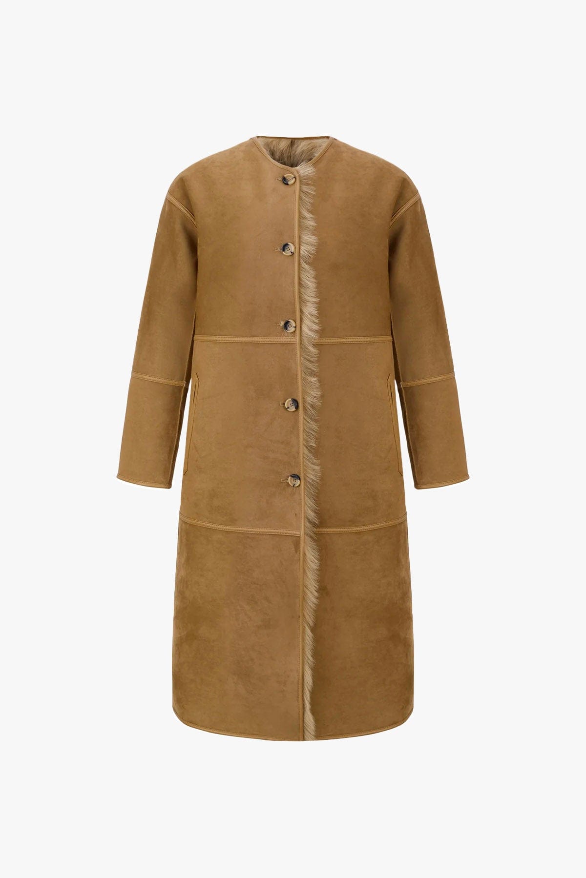 URBANCODE MANTELLO-MANTELLA  Cappotto pelo lungo vegano Urbancode BJ 20018
