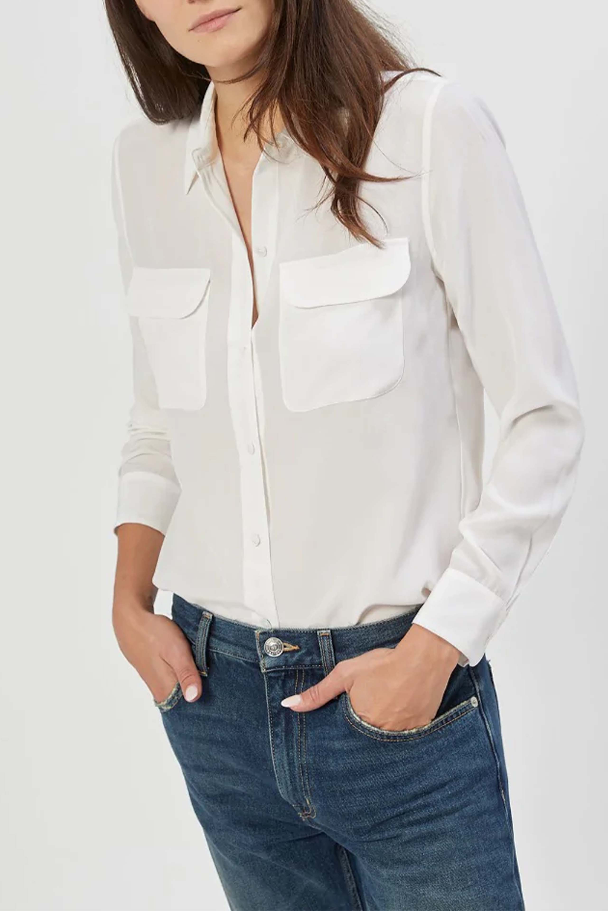 Camicia Donna In seta con Due Tasche Equipment EQUIPMENT FEMME